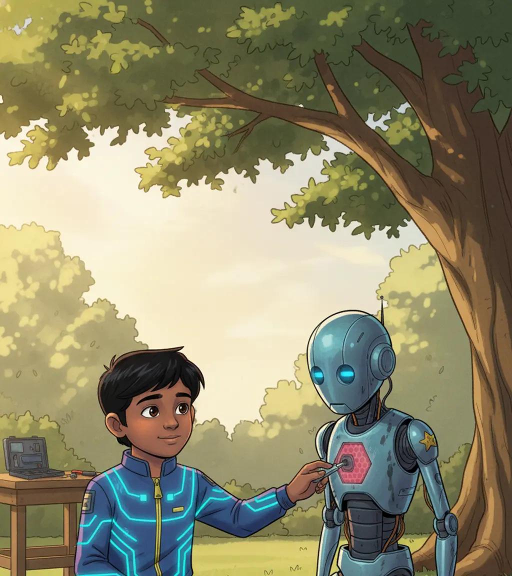 Page 8 of अर्जुन और बोल्ट: भागा रोबोट