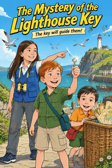 Cover of the comic "The Mystery of the Lighthouse Key"
