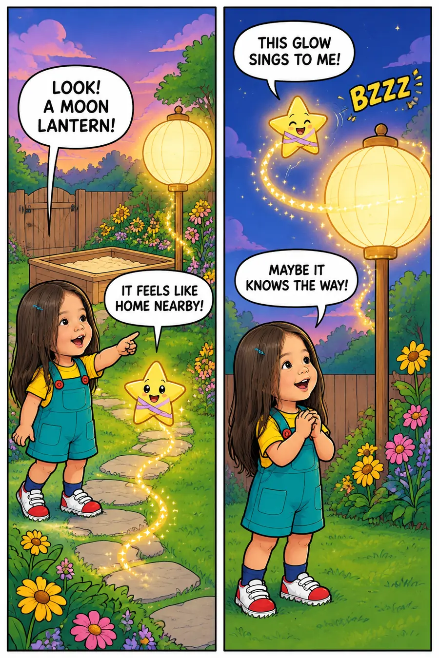 Page 5 of 10 of the comic "Junie and the Little Lost Star": story page 4