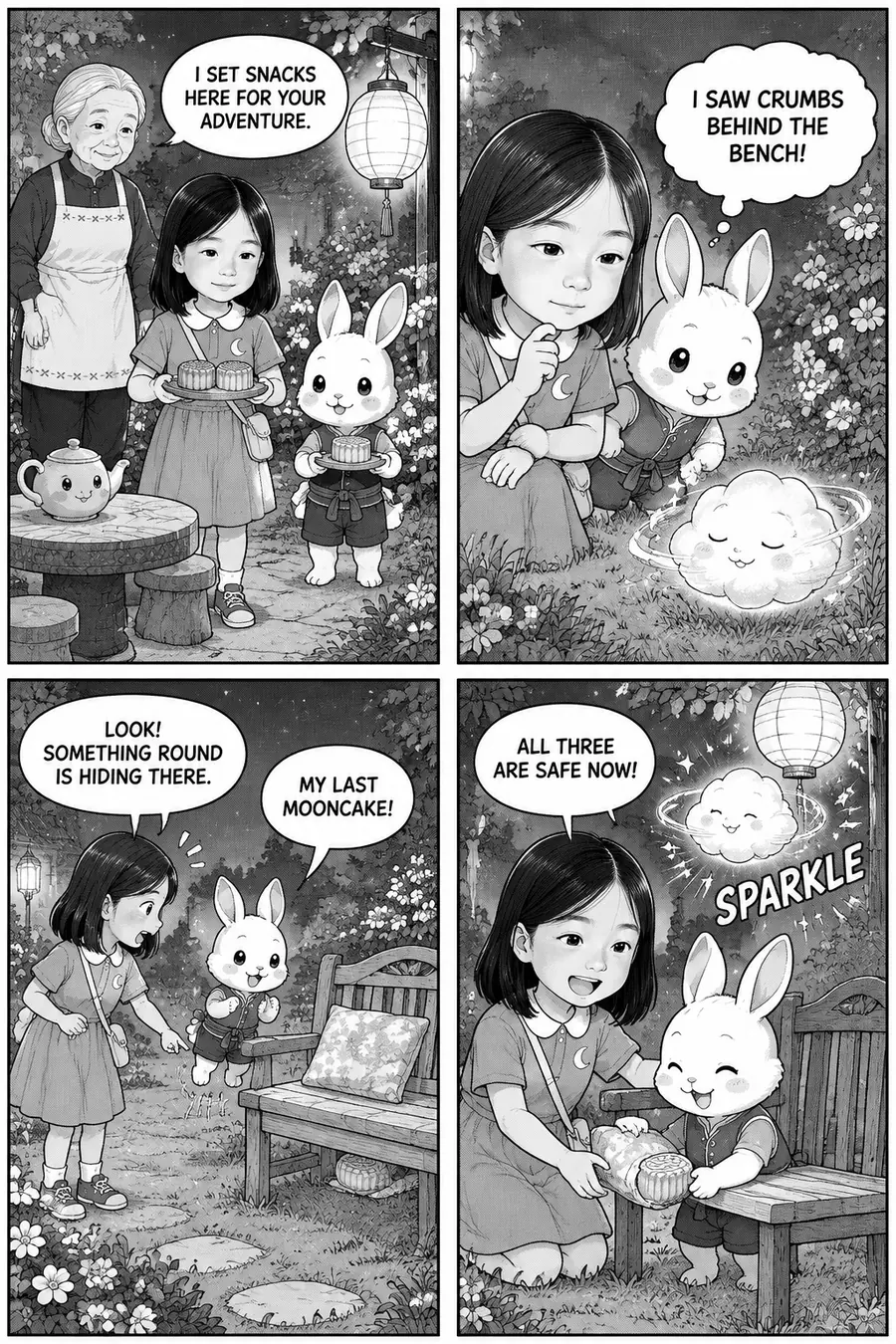 Page 6 of 10 of the comic "Xiaoyun and the Moon Rabbit": story page 5