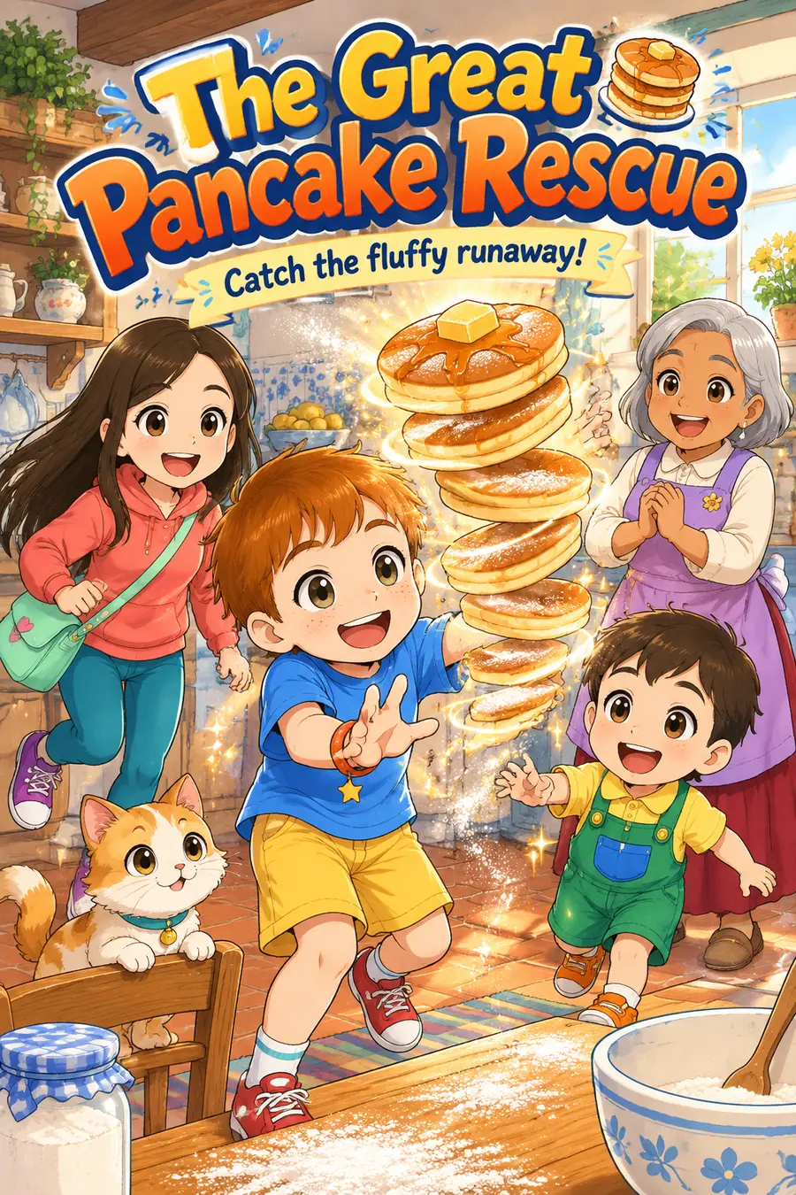 Page 1 of 10: the cover of the comic "The Great Pancake Rescue"