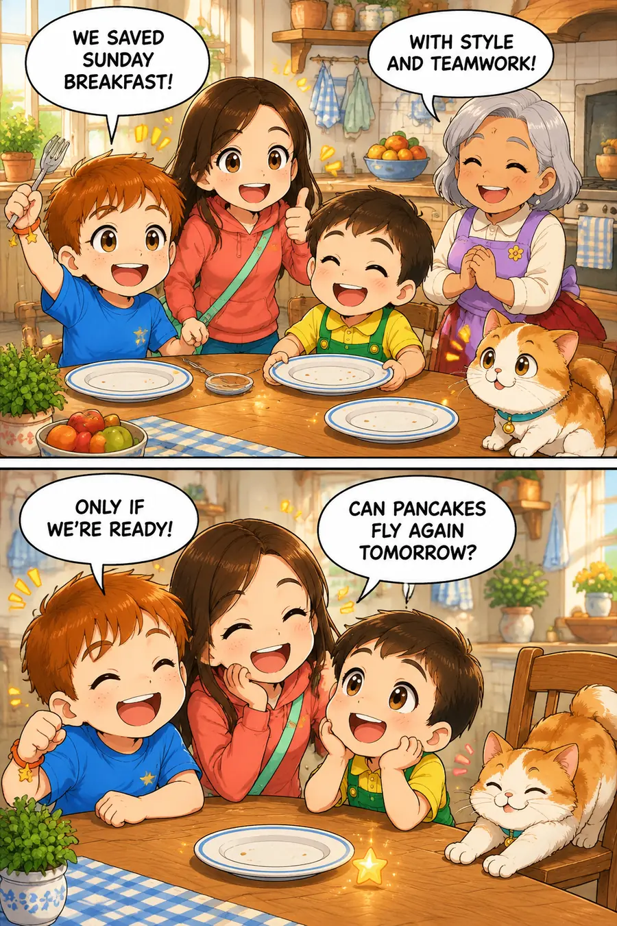 Page 9 of 10 of the comic "The Great Pancake Rescue": story page 8