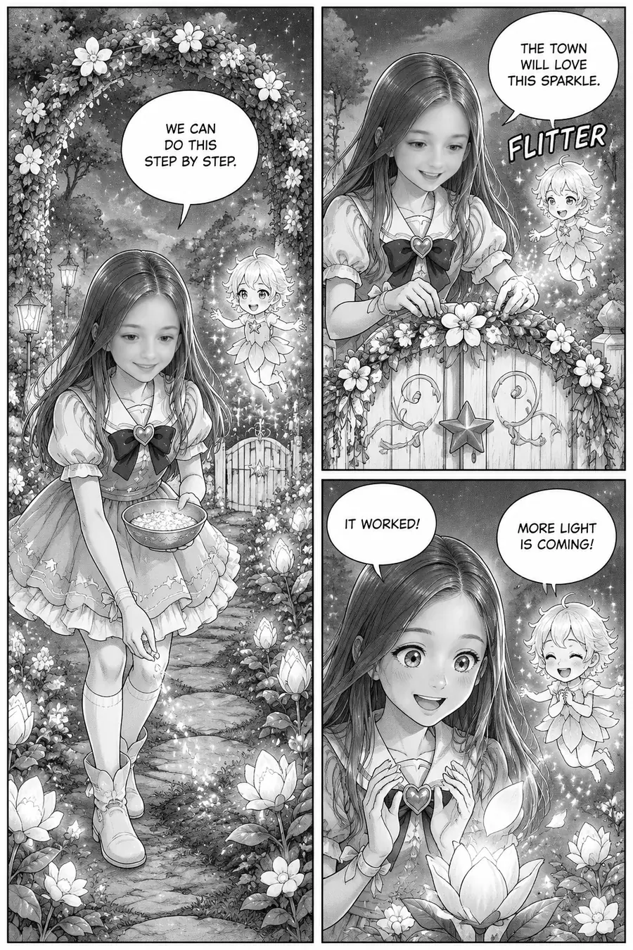 Page 5 of 10 of the comic "Carly and the Starlight Garden": story page 4