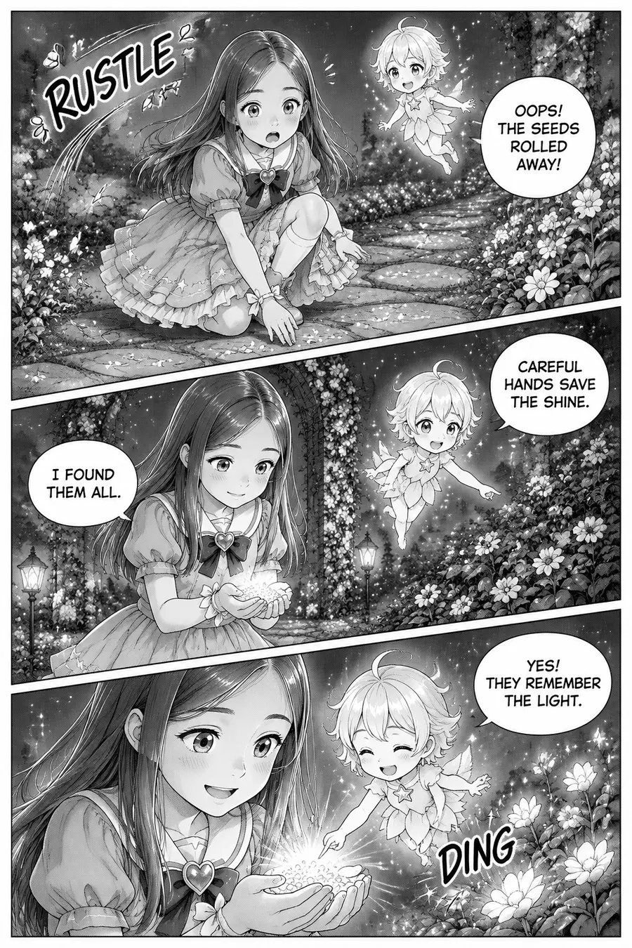 Page 6 of 10 of the comic "Carly and the Starlight Garden": story page 5