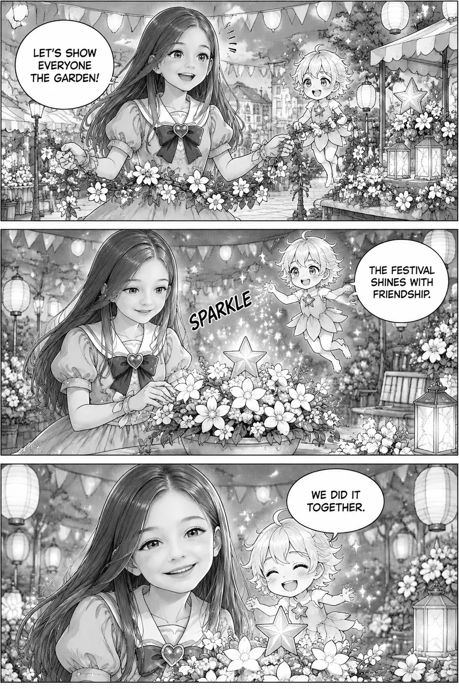 Page 8 of 10 of the comic "Carly and the Starlight Garden": story page 7